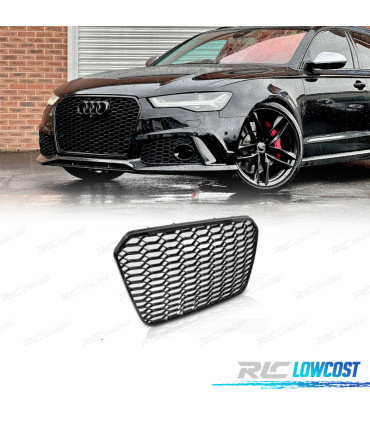 GRILLE AUDI A6 C7 4G 11-14 LOOK RS6 2020 NOIR BRILLANT