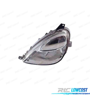 PHARE GAUCHE MERCEDES CLASSE A W168 97-04 FOND CHROME