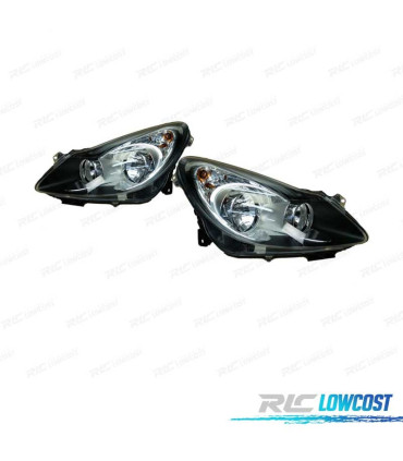 PHARES OPEL CORSA D 06-10 FOND NOIR