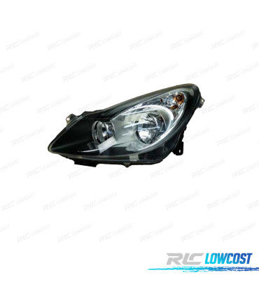 PHARE GAUCHE OPEL CORSA D 06-10 FOND NOIR