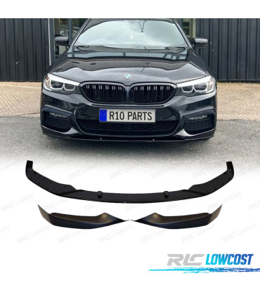 SPOILER AVANT BMW G30 G31 17-19 LOOK M TECH NOIR BRILLANT + SPLITTERS