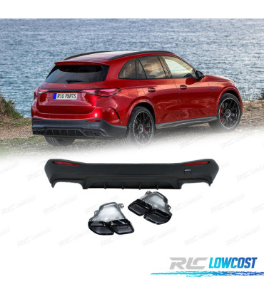 DIFFUSEUR MERCEDES GLC X254 23- LOOK AMG GLC63 NOIR