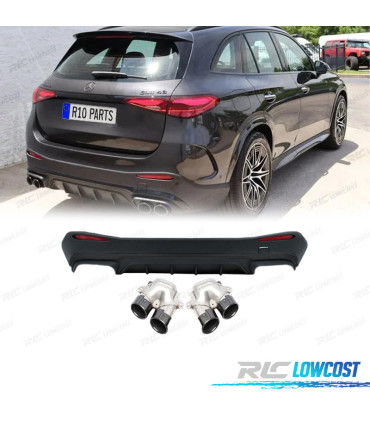 DIFFUSEUR MERCEDES GLC X254 23- LOOK AMG GLC43 NOIR