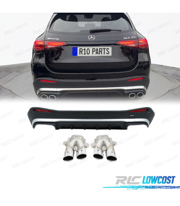 DIFFUSEUR MERCEDES GLE W254 23- LOOK GLE GLC43 NOIR ARGENT