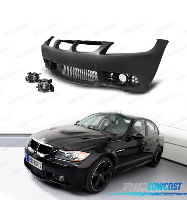 PARE CHOCS BMW E90 E91 05-08 LOOK M3 + ANTIBROUILLARD