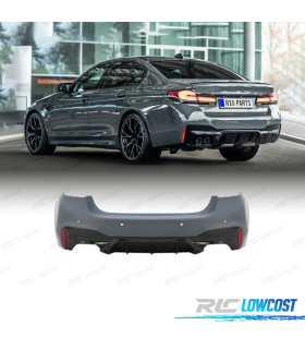PARE-CHOCS ARRIÈRE BMW G30 LCI 20-23 LOOK M5 PDC DOUBLE SORTIE