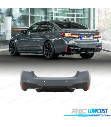 PARE-CHOCS ARRIÈRE BMW G30 LCI 20-23 LOOK M5 PDC DOUBLE SORTIE