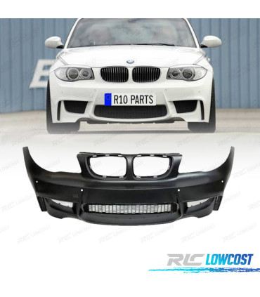 PARE-CHOCS AVANT BMW E81 E82 E88 06-10 LOOK 1M PDC + CONDUITS D'AIR