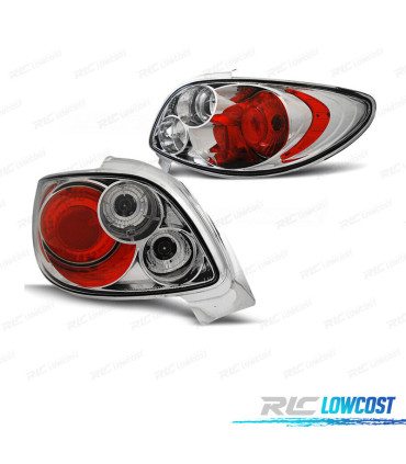 FEUX ARRIÈRE PEUGEOT 206 CC 98-09 LOOK LEXUS CHROME