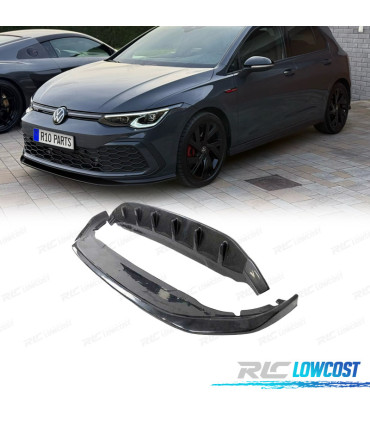 SPOILER LAME PARE-CHOCS AVANT VOLKSWAGEN VW GOLF MK8 20- NOIR BRILLANT