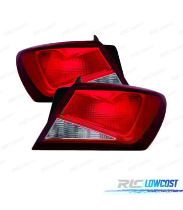 FEUX ARRIÈRE SEAT LEON 12-17 BLANC ROUGE