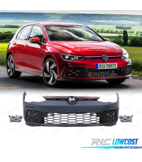 PARE-CHOCS AVANT VOLKSWAGEN VW GOLF 8 19-24 LOOK GTI PDC + FEUX ANTIBROUILLARDS