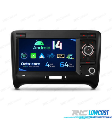 AUTORADIO GPS ANDROID 14 POUR AUDI TT 06-12