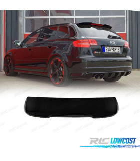 SPOILER AUDI A3 8P HATCHBACK 04-13 LOOK RS3 NOIR BRILLANT