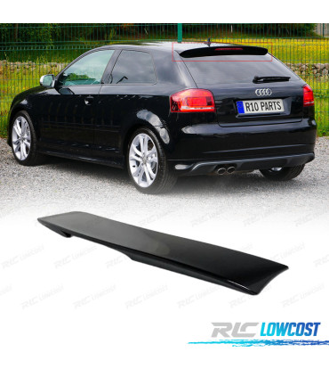 SPOILER AUDI A3 8P 03-11 LOOK S LINE S3 NOIR BRILLANT
