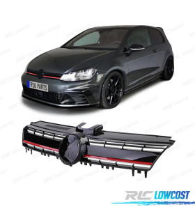 CALANDRE VOLKSWAGEN VW GOLF 7 12-17 LOOK R NOIR ROUGE