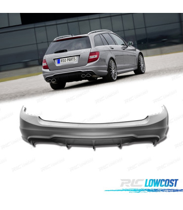 PARE CHOCS ARRIÈRE MERCEDES CLASSE C W204 KOMBI 07-14 LOOK C63 AMG