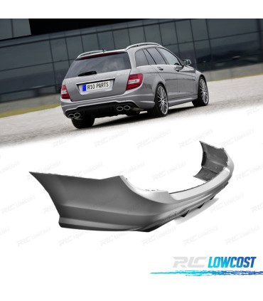 PARE CHOCS ARRIÈRE MERCEDES CLASSE C W204 KOMBI 07-14 LOOK C63 AMG