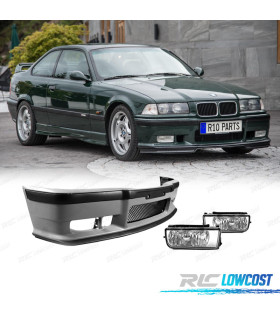 PARE CHOCS + ANTIBROUILLARD POUR BMW E36 92-99 LOOK M3 TRANSPARENT