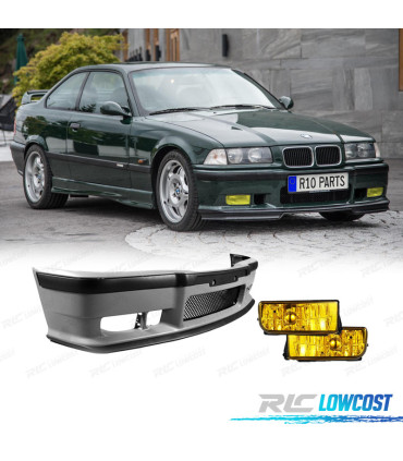PARE CHOCS BMW E36 LOOK M3 + ANTIBROUILLARD JAUNE