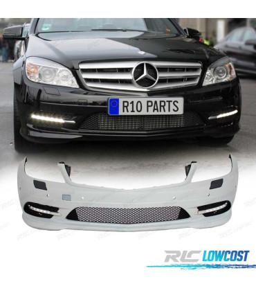 PARE CHOCS FRONTAL MERCEDES W204 07-11 LOOK AMG