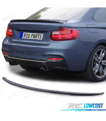AILERON BECQUET LAME COFFRE BMW F22 F23 LOOK M PERFORMANCE NOIR BRILLANT