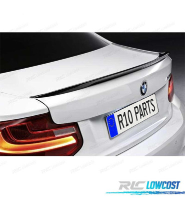 AILERON BECQUET LAME COFFRE BMW F22 F23 LOOK M PERFORMANCE NOIR BRILLANT