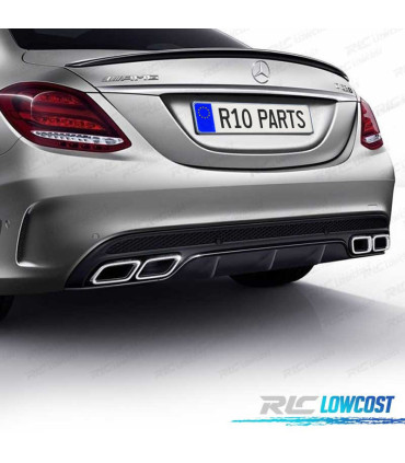 AILERON BECQUET LAME COFFRE MERCEDES C W205 LOOK AMG NOIR BRILLANT