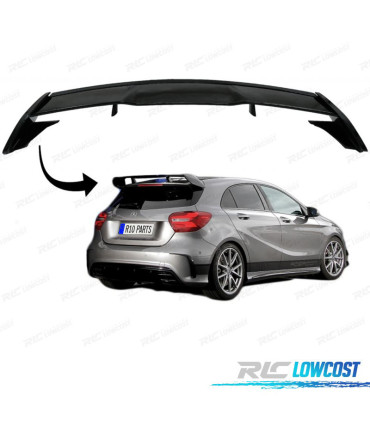 AILERON MERCEDES CLASSE A W176 LOOK A45 AMG NOIR BRILLANT PIANO BLACK 12-18