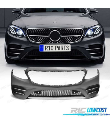 PARE CHOCS FRONTAL MERCEDES W213 16-18 LOOK AMG E43 PDC