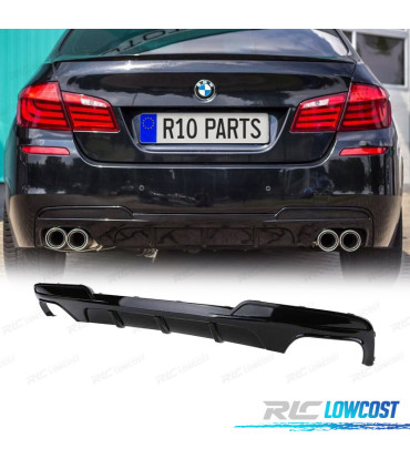 DIFFUSEUR BMW F10 F11 10- LOOK M PERFORMANCE NOIR BRILLANT