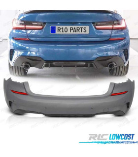 PARE CHOCS ARRIÈRE BMW G20 19-22 LOOK M PERFORMANCE NOIR MAT PDC