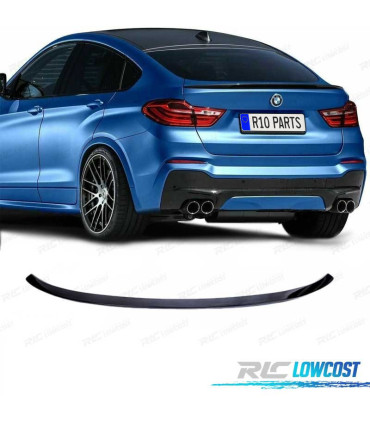 AILERON BECQUET LAME COFFRE BMW X4 F26 14-18 LOOK M NOIR BRILLANT