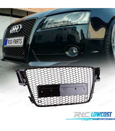 CALANDRE AUDI A5 07-11 LOOK RS NOIR BRILLANT