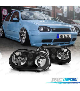 PHARES VOLKSWAGEN VW GOLF 4 MK IV 97-03 FOND NOIR BLACK EDITION