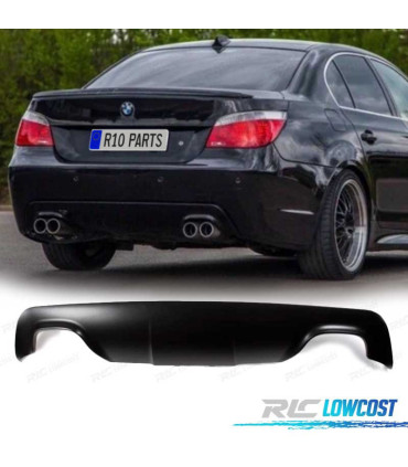 DIFFUSEUR BMW E60 E61 LOOK M DOUBLE SORTIE OO---OO