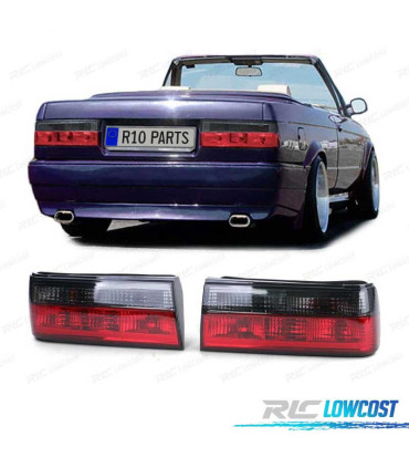 FEUX ARRIÈRE BMW E30 87-94 CABRIO 90-93 ROUGE FUMÉ