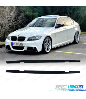 RAJOUTS BAS DE CAISSE BMW E90 LOOK M PERFORMANCE NOIR BRILLANT