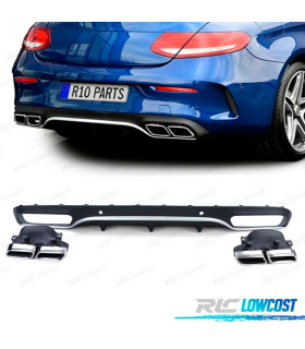 DIFFUSEUR ARRIÈRE MERCEDES CLASSE C C205 COUPÉ 15-18 AMG PDC