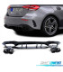 DIFFUSEUR MERCEDES CLASSE A W177 18- LOOK A45 AMG NOIR BRILLANT + EMBOUTS D'ÉCHAPPEMENT