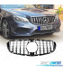 CALANDRE MERCEDES CLASSE E W212 13-16 LOOK GT NOIR BRILLANT CHROMÉ