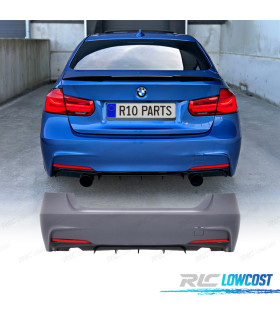PARE-CHOCS ARRIÈRE BMW F30 11-19 LOOK M PERFORMANCE DOUBLE SORTIE