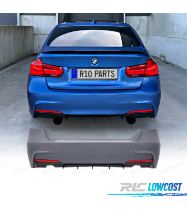 PARE-CHOCS ARRIÈRE BMW F30 LOOK M PERFORMANCE PDC DOUBLE SORTIE