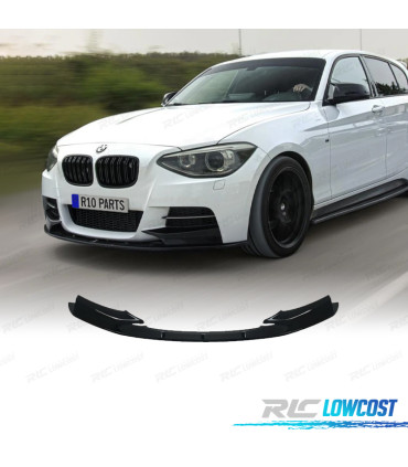 SPOILER LAME FRONTAL BMW F20 F21 11-15 LOOK M PERFORMANCE NOIR BRILLANT
