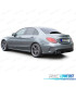 DIFFUSEUR MERCEDES CLASSE C W205 BERLINE 18-21 NOIR BRILLANT + EMBOUTS D'ÉCHAPPEMENT LOOK AMG C63