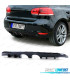 DIFFUSEUR ARRIERE VOLKSWAGEN VW GOLF MK6 1K 08-13 NOIR BRILLANT DOUBLE SORTIE