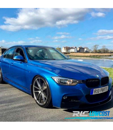 SPOILER LAME FRONTAL BMW F30 F31 LOOK M PERFORMANCE NOIR BRILLANT ABS