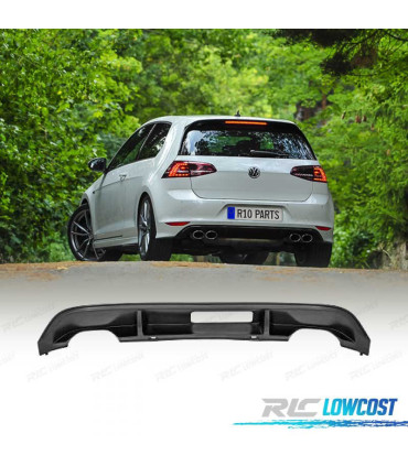 DIFFUSEUR ARRIÈRE VOLKSWAGEN VW GOLF 7 12-17 LOOK R20 DOBLE SORTIE