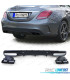 DIFFUSEUR MERCEDES CLASSE C W205 BERLINE 13-18 LOOK AMG + EMBOUTS D'ÉCHAPPEMENT NOIRS