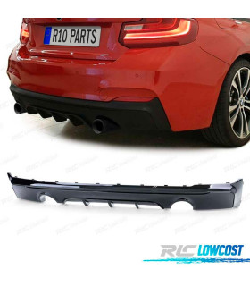 DIFFUSEUR ARRIÈRE BMW F22 F23 13- LOOK M PERFORMANCE NOIR BRILLANT